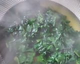 A picture of step 5 of Blanched spinach.