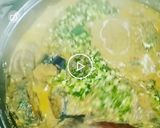 A picture of step 3 of Egusi and okra pepper soup.