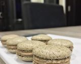 Foto langkah ke 9 dari resep OREO FRENCH OAT MACARON with TIRAMISU BUTTERCREAM.