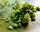 A picture of step 1 of Mayo chicken crunchy samosa.