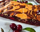 A legfinomabb kevert, csíkos, gyümölcsös süti recept fázis 8 fotója
