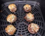 Dinner for 2 date night Grilled steak, wt (grilled banana)stuffed spinach mushrooms and fries recipe step 5 photo