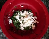 A picture of step 3 of Palak kofta curry.