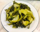 Hình bước làm 1 của món Gân bò dưa cải chua