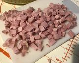 Une image de l'étape 5 de Quiche « pas Lorraine » au jambon blanc,oignon de roscoff et feta grecque (pâte brisée au basilic).