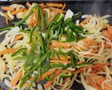 Foto del paso 2 de la receta: Pescado salteado de verduras