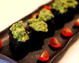 A picture of step 4 of Avocado and Tofu Hand Rolled Sushi.