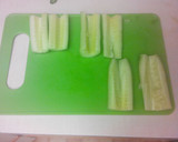 A picture of step 1 of Cucumber Cheese Logs.