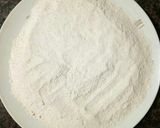 A picture of step 2 of Besan Ki Pinni.