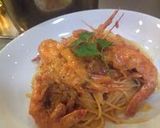 A picture of step 7 of Shrimp (w/ Heads) Tomato Cream Pasta.