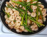 A picture of step 3 of Spicy butter garlic shrimp (keto friendly).