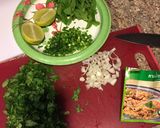 A picture of step 4 of Larb with Sticky Rice.