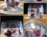 A picture of step 3 of AMIEs Fruit (cherry) Ice Cubes.