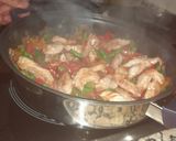 Foto del paso 4 de la receta Paella de solomillo y judías verdes