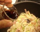 A picture of step 5 of Japanese-style Pasta Carbonara.