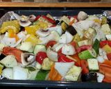 A picture of step 4 of "Rat-a-tat 2e" Roasted Veggies (ratatouille).