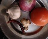 A picture of step 1 of Rajma Paneer Masala.