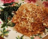 Foto del paso 3 de la receta Sanguche de torrejas de arroz con espinaca