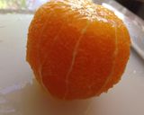 A picture of step 2 of Orange supreme.