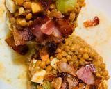 Foto del paso 4 de la receta: Torres de lentejas al aroma de hierbas con crujiente de bacon🥓