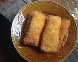 Foto langkah ke 7 dari resep Bread Rolls Banana 🍌 (Roti Tawar Isi Pisang, Ceres, Keju).