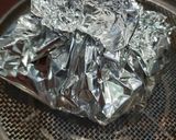 A picture of step 2 of Muttabal Middle Eastern style Aubergine Dip.