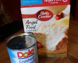A picture of step 1 of Pineapple angel food cake ....