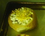 A picture of step 10 of Easy manwich in bread bowl.