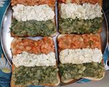 A picture of step 4 of Tiranga Sandwich.