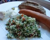 A picture of step 5 of Moroccan Couscous Salad with Olives.