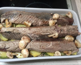 Foto del paso 4 de la receta: Lomos de Atún fresco con verduras y champiñones
