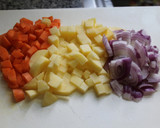 A picture of step 1 of Tasty Soup with Celery Leaves.