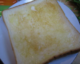 A picture of step 1 of Three-Texture Toast with Mizuna and Tempura Crumbs.