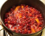 A picture of step 2 of Tangy Cranberry Jam.