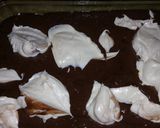 A picture of step 9 of Earthquake cake.