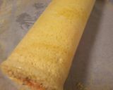 A picture of step 9 of Halloween Kabocha Squash Roll Cake.