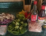A picture of step 1 of Chicken Stirfry with Chow Mein Noodles.