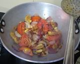 A picture of step 2 of Rajma curry (Kidney beans) and Rice.