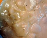 A picture of step 12 of poor mans Butter Beans.