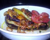 A picture of step 9 of Sig's Stuffed Aubergine (vegetarian).