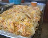 A picture of step 4 of Rad's Chicken nachos.