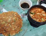 Foto langkah ke 3 dari resep Korean Seafood Pancake (Bakwan Korea).