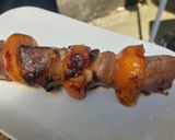 Une image de l'étape 12 de Brochette de magret de canard, abricot et romarin.