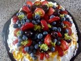 Pavlova de maracuyá
