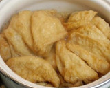 A picture of step 1 of Inari Sushi with Burdock Root.