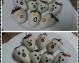 A picture of step 4 of Ladybirds Ghost Strawberries.