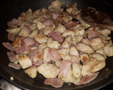 Foto del paso 3 de la receta: Tallarines con pollo "carbonara" a mi manera