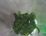 A picture of step 1 of Mint margarita.