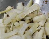A picture of step 3 of Arrowroot and Shallot Fry.