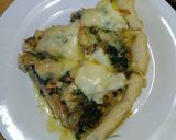 Foto del paso 5 de la receta: Quiche de pollo con espinacas y verduras salteadas